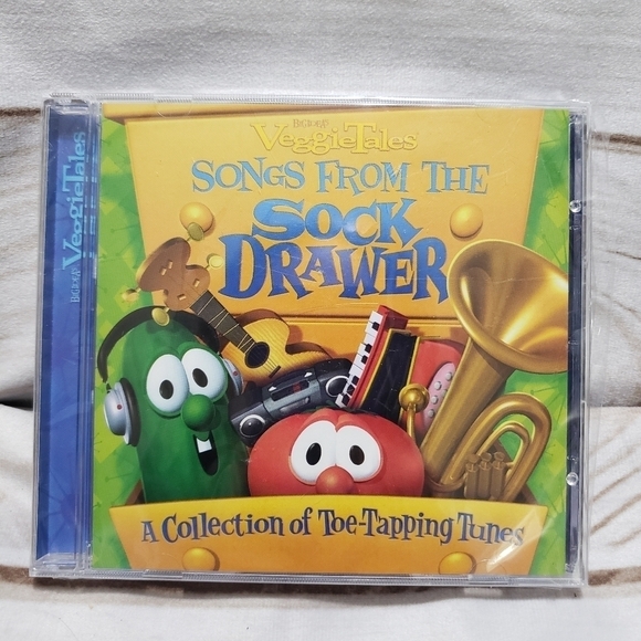 Veggie Tales Songs From the Sock Drawer Collection of Tunes Music CD New - Picture 4 of 4